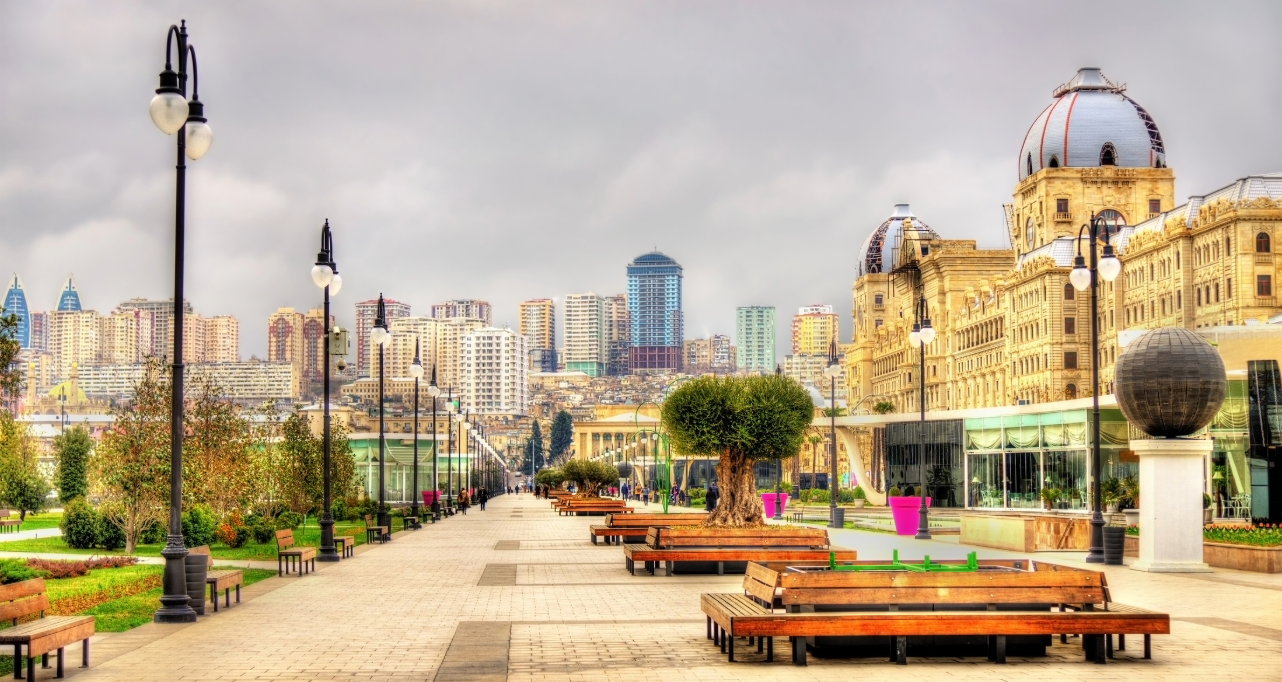 Panorama of Baku from Winter Park - Azerbaijan