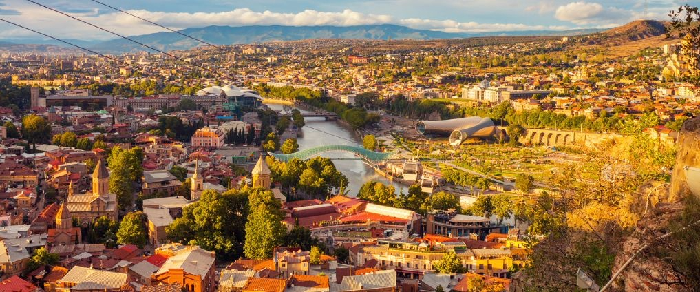 panoramic view of Tbilisi, Georgia