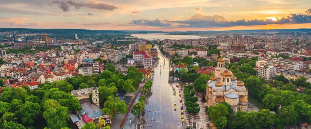 aerial view of Sofia