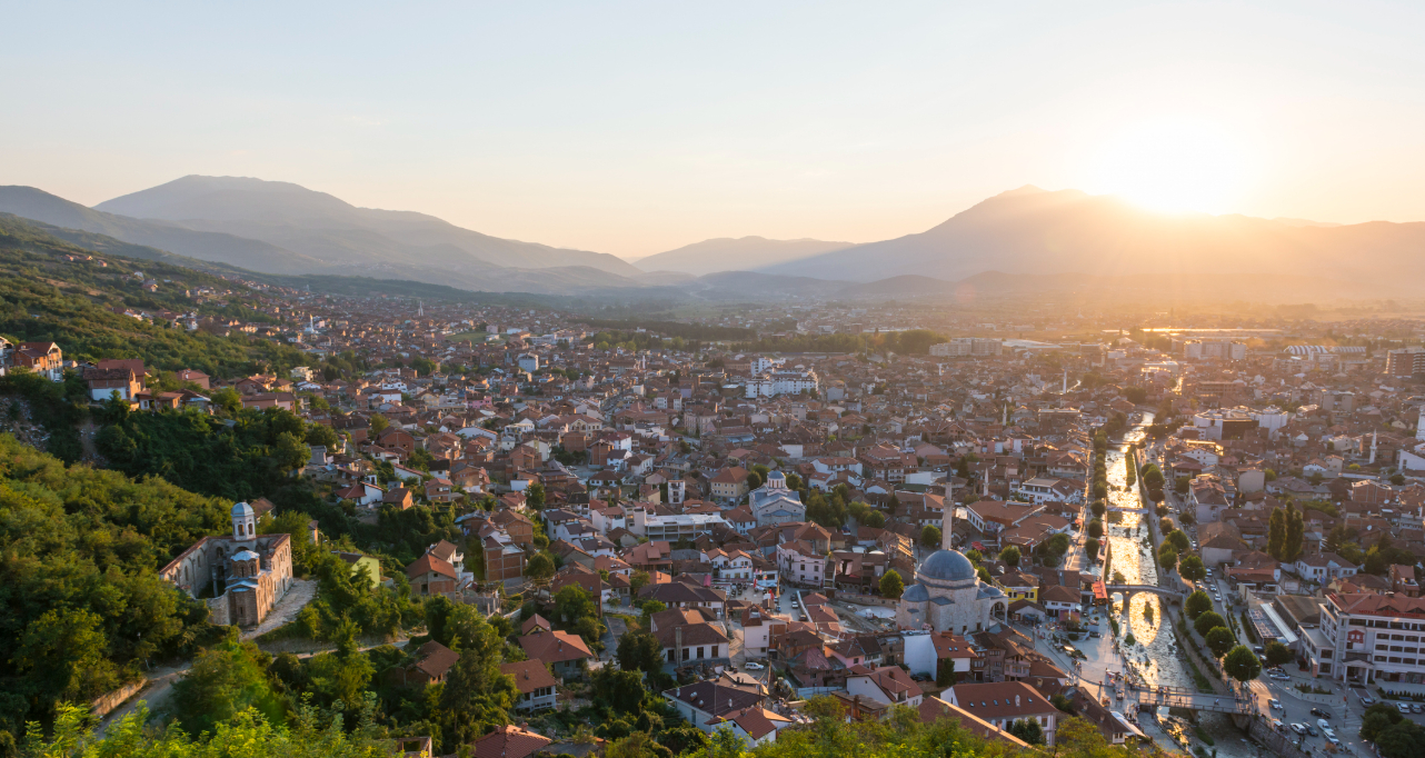 Panoramic view of Prizren, Kosovo